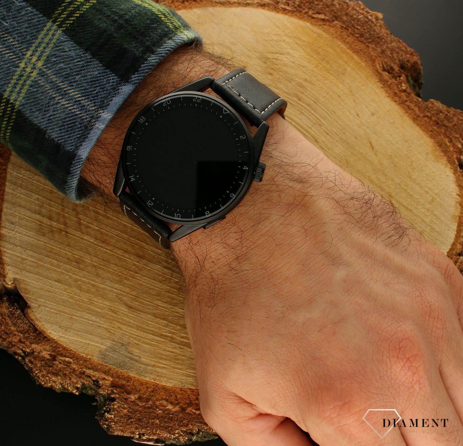 Zegarek Smartwatch Rubicon zestaw z dwoma paskami Rozmowy telefoniczne RNCE78 czarny czarna skóra + . Smartwach Rubicon sportowy zegarek.  (1).jpg